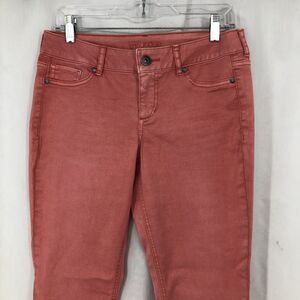 Maurices Salmon Pink Skinny Jeans Stretch Medium 32x30